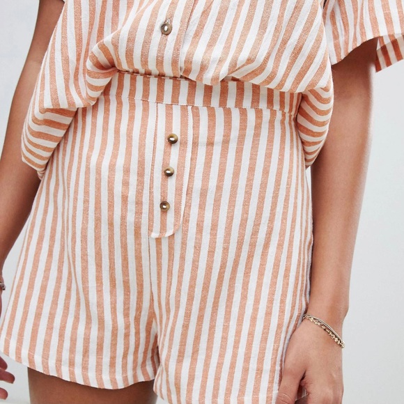 Zulu & zephyr beach shorts in rust stripe - Picture 4 of 4